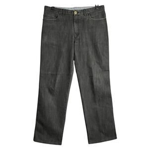 Brioni Marmolada Black Italian Soft Denim Jeans MENS 34 x 30 Straight Leg HEMMED